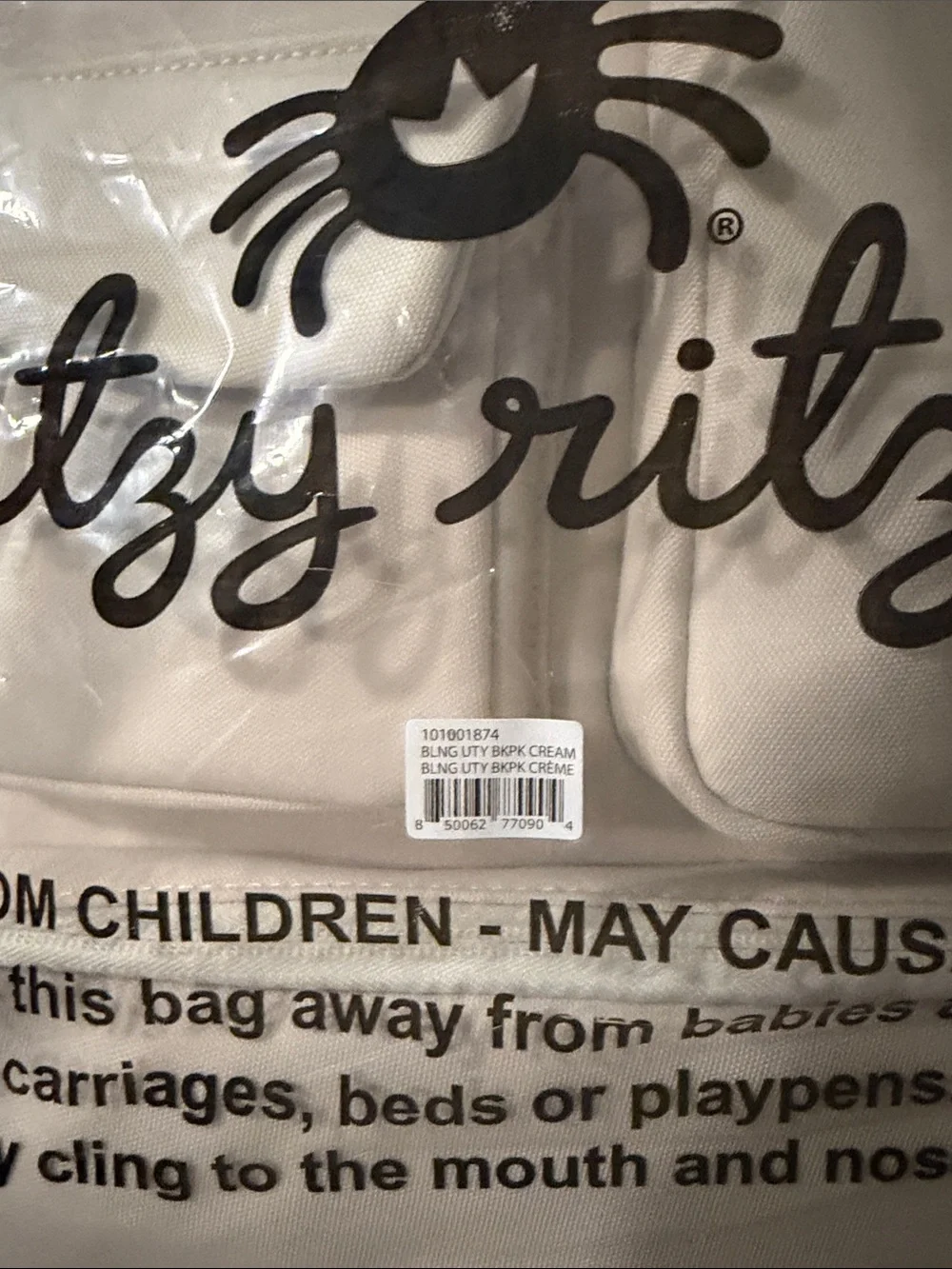 Itzy Ritzy Belong Utility Backpack in Cream | Diaper backpack | Changing Pad